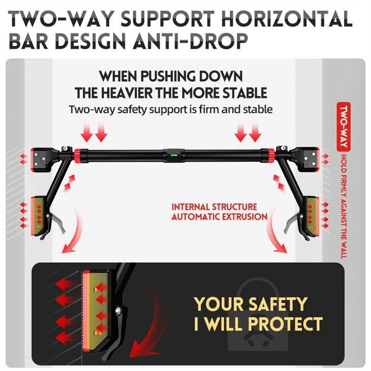 Adjustable Pull Up Bar No Screws
